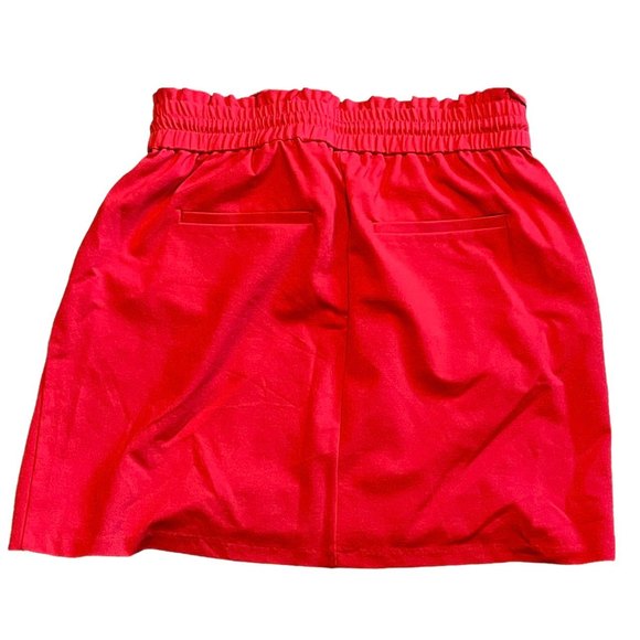 Vero Moda Woman’s Elastic Waist Red Classic Mini Skirt Size XL - Picture 6 of 6